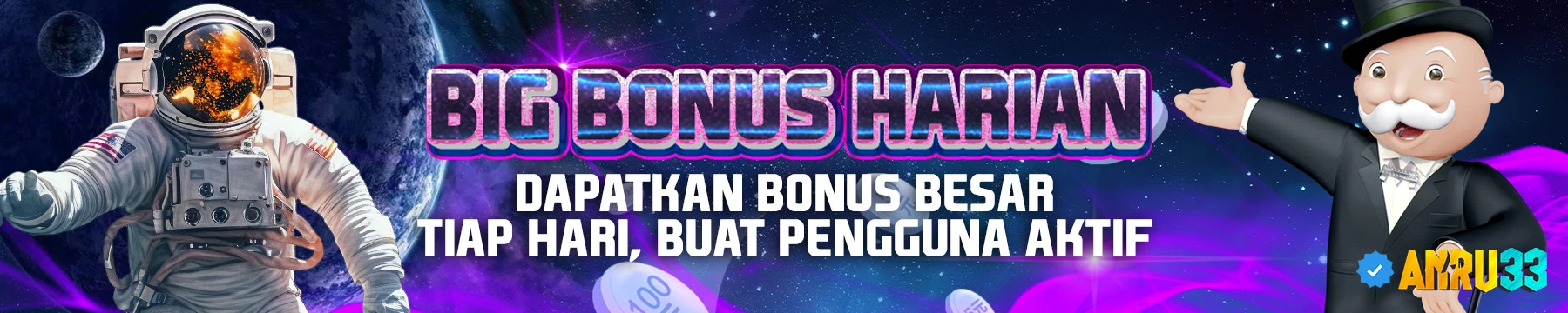 BONUS DEPOSIT HARIAN BERLAKU UNTUK SEMUA GAMES !!!